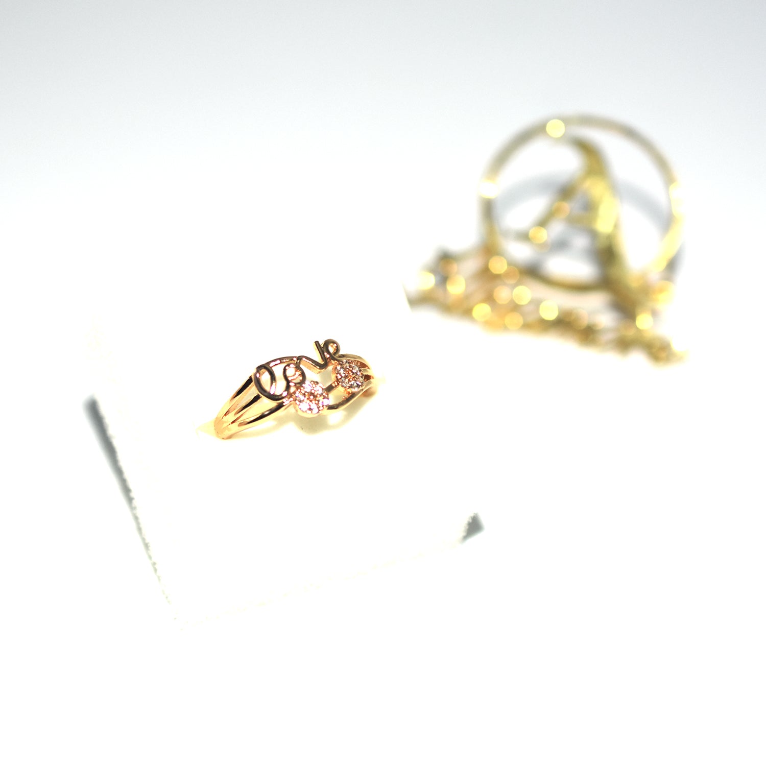 High Quality Office Lady Accessories Rings Golden Color Halo Micro Paved Casual Style Female Jewellery fgfrgdf1i-2