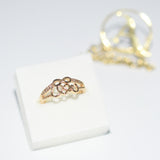 High Quality Office Lady Accessories Rings Golden Color Halo Micro Paved Casual Style Female Jewellery fgfrgdf1i-2