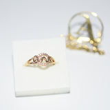 High Quality Office Lady Accessories Rings Golden Color Halo Micro Paved Casual Style Female Jewellery fgfrgdf1i-2