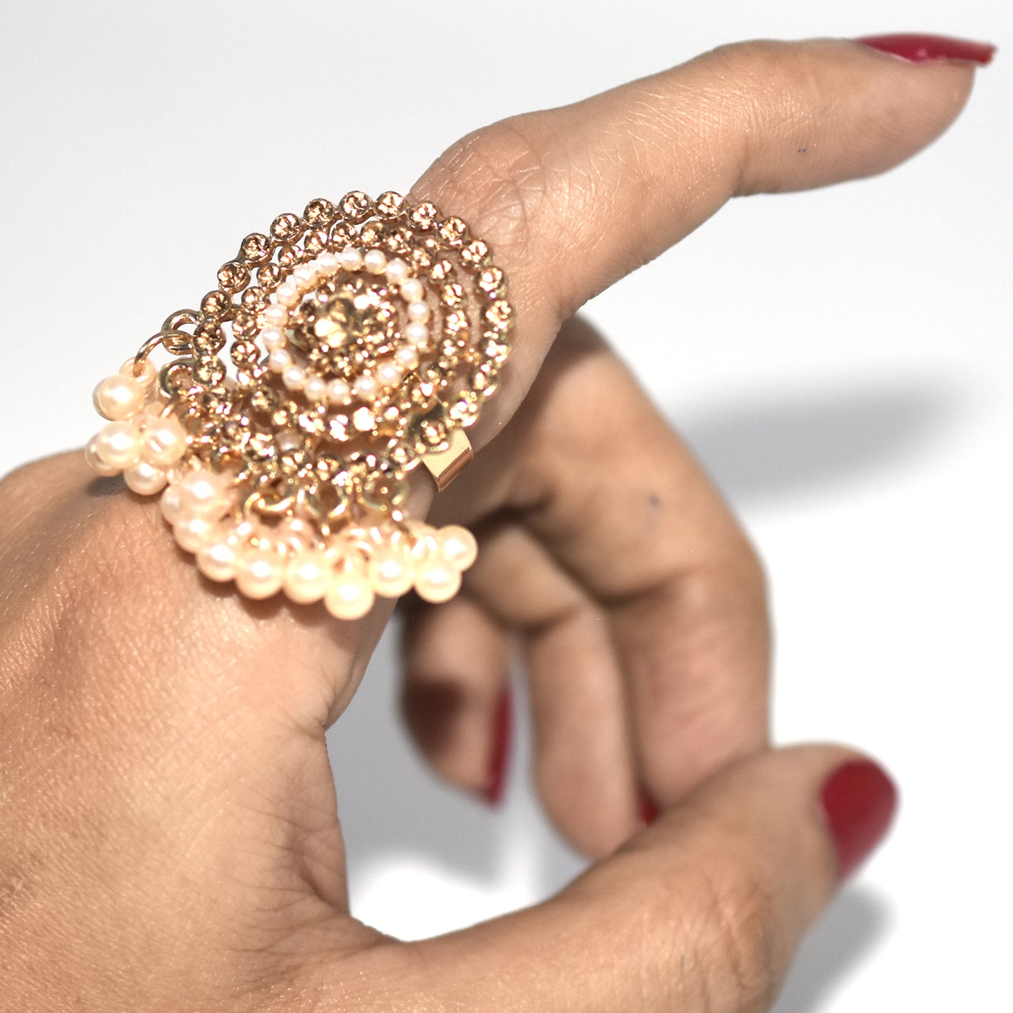 Wedding Round  Opening Ring for Women Delicate Shiny Cubic Zirconia Jewelry Fashion Gold Metal Finger Ring fgfrgrf3q-1