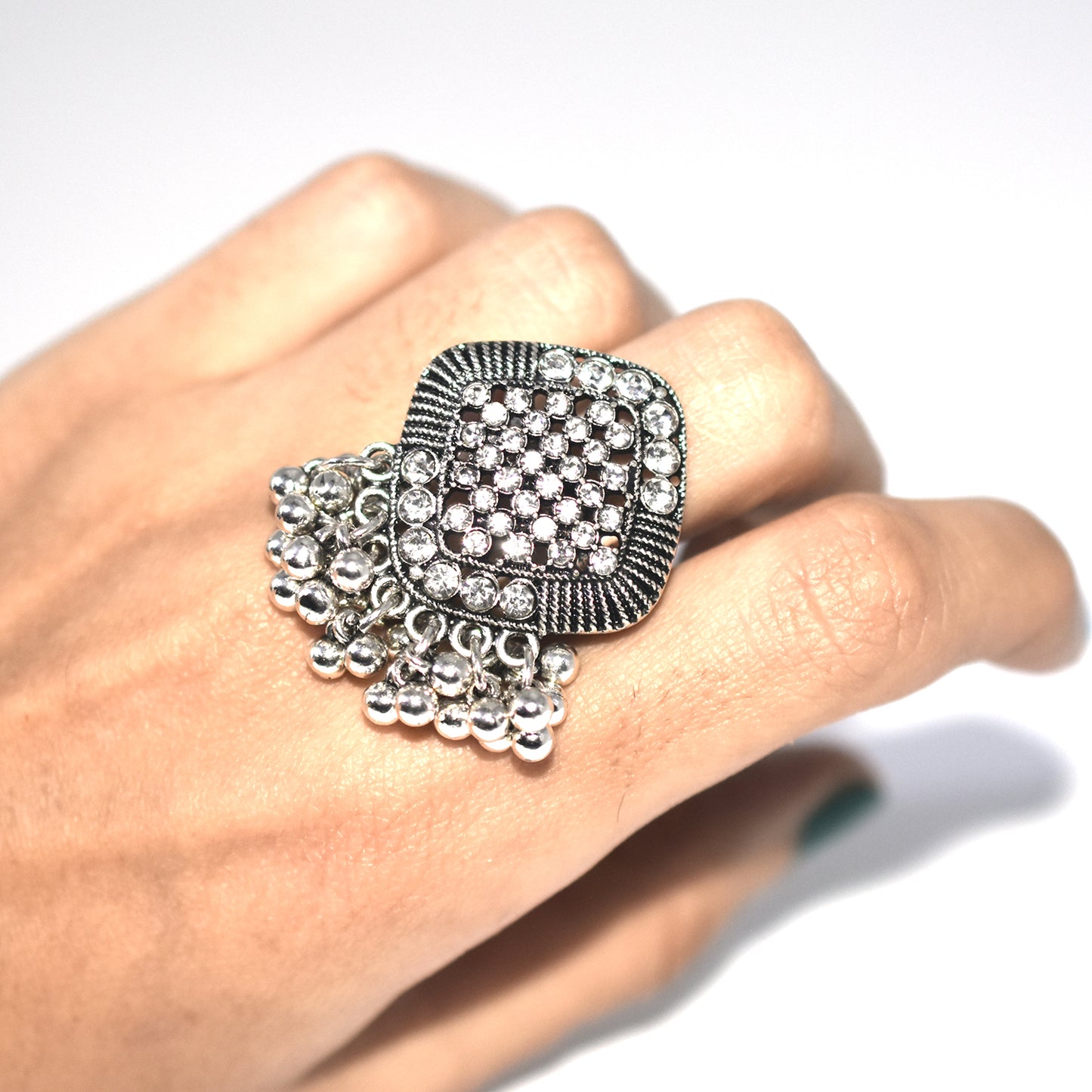 New Arrival Tassel Bead Finger Rings for Women Fashion Opening Sweet Sakura Ring Jewelry Gift fgfrgrf3p-1