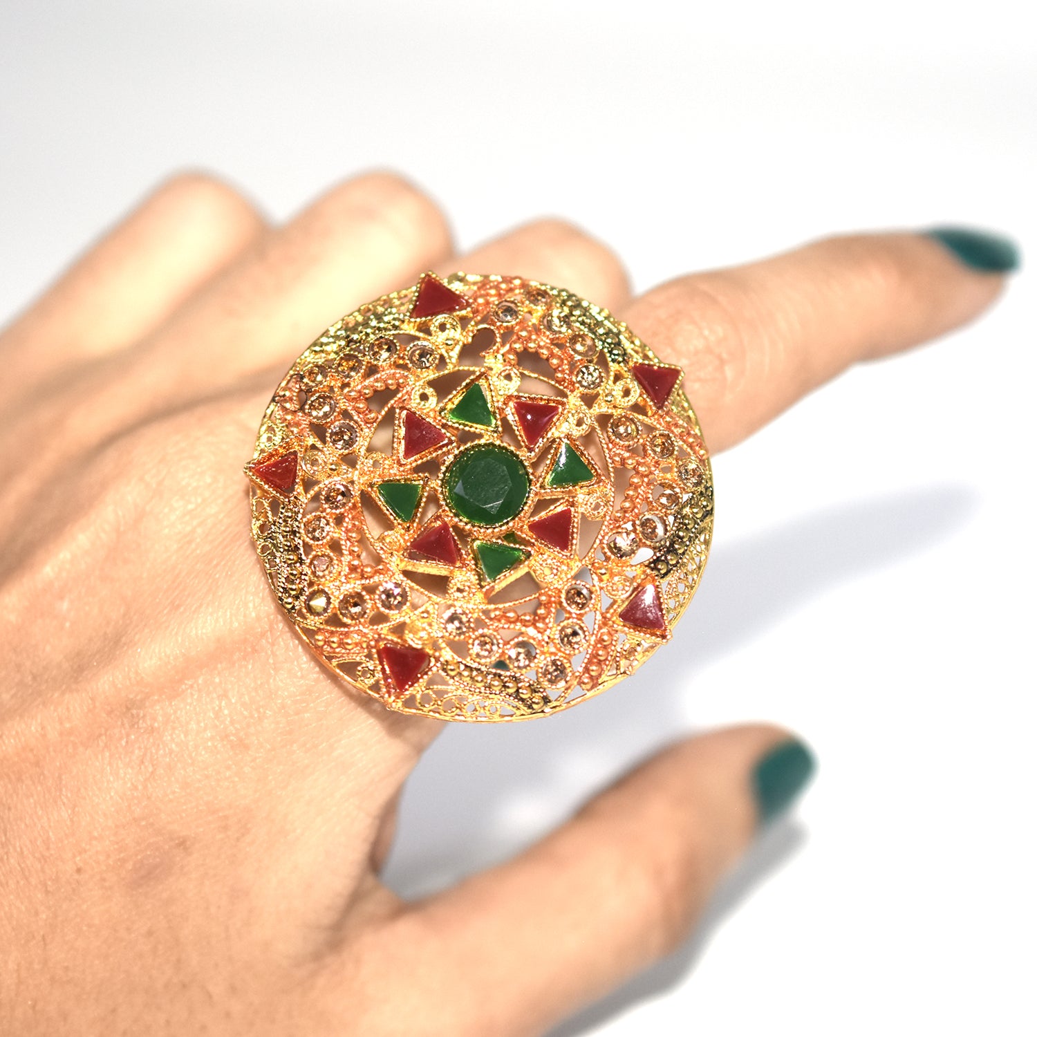 Fashion woman rings plate The adjustable ring Circle acrylic resin geometry rings Trendy Geometric Wedding  ring fgfrgdf3j-1