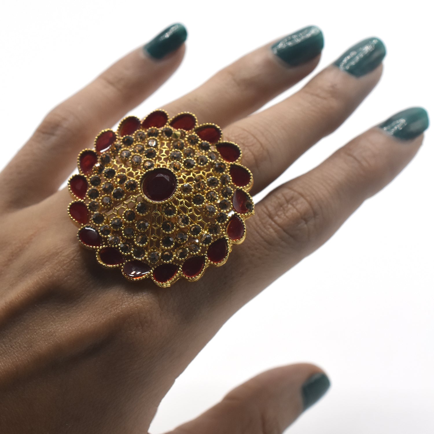 Fashion Ring with  Multi colorful stone  Fashion Unique Design Party Anniversary Gift Ring fgfrgdf3k-1
