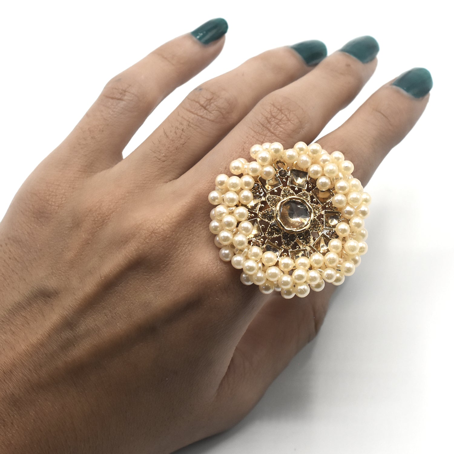 High Quality Pearl Zircon Gold  Rings For Woman 2021 New Fashion Korean Jewelry Luxury Party Adjustable Unusual Girl's Ring fgfrprf3g-1