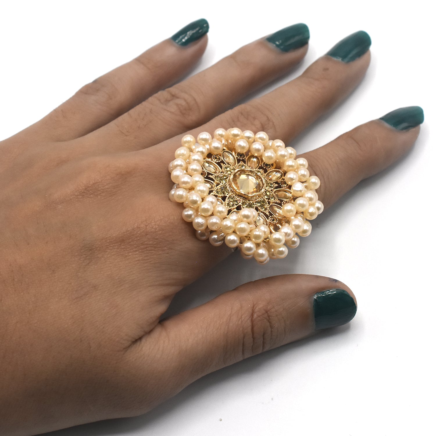 High Quality Pearl Zircon Gold  Rings For Woman 2021 New Fashion Korean Jewelry Luxury Party Adjustable Unusual Girl's Ring fgfrprf3g-1