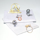 Pack of 4 2021 New Classic Zircon Circle Open Ring For Woman Sexy Finger Accessories Fashion Korean Jewelry Wedding Party Unusual Rings fgfrmif3f-3