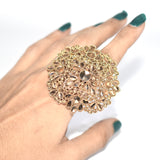 Crystal Rings For Women Hollow Pattern Antique Gold and silver Vintage Wedding Jewelry  Wedding Ring fgfrcrf2k-1