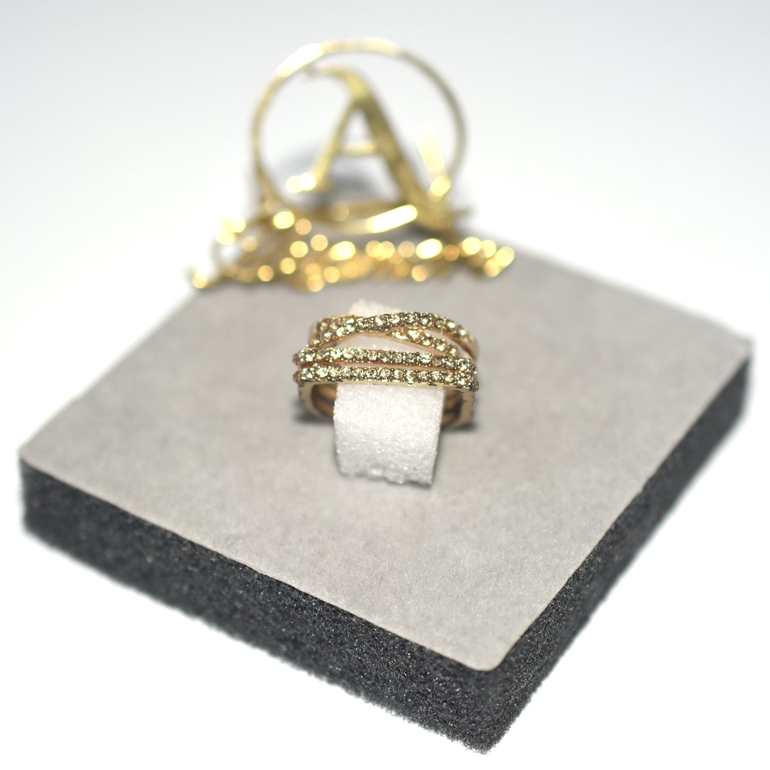 Fashion Two Tone Cross Twine Women Finger Ring Daily Wearable Elegant Accessories Female Dance Party Ring Stylish Jewelry fgfrrgf1j-5