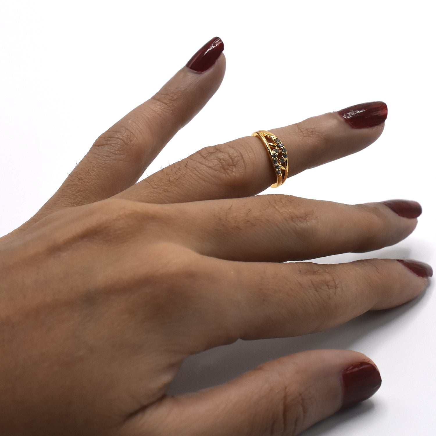 Fashion Open  Rings For Women Girls Rose Gold Resizable Plant Female Knuckle Ring Engagement Wedding Party Jewelry fgfrgdf3v-1