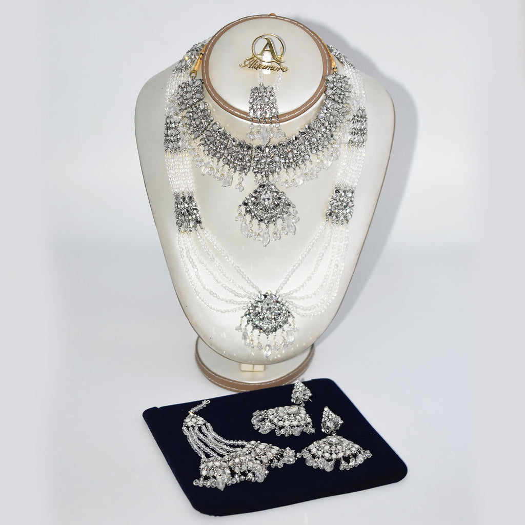 2021  Algerian Bridal Jewelry Sets Bead Pearl Necklace Belt Crown for Women Ethnic Caftan Wedding Dress Gifts jtfrgda9f-1