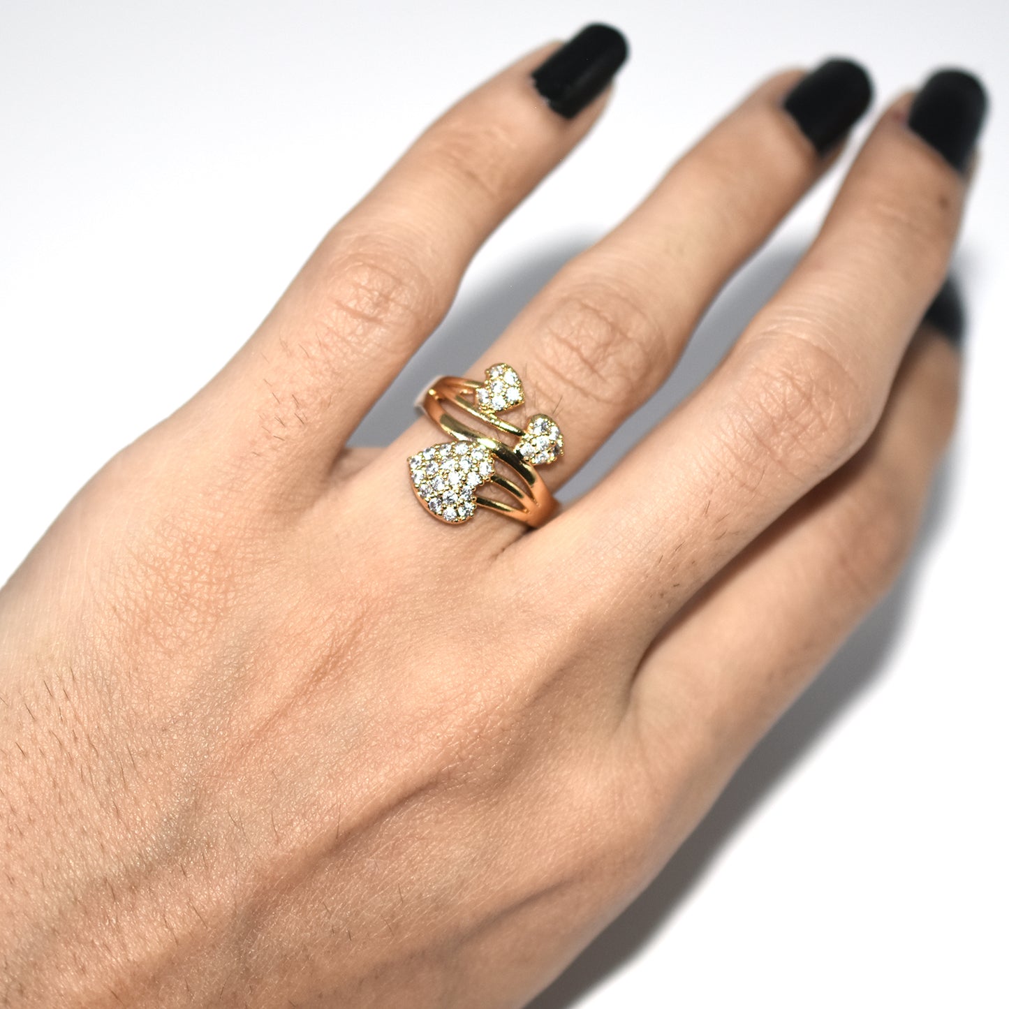 Fashion Golden Ring With Cubic Zircon Jewelry Ring Wedding Engagement Ring For Ladies fgfrgdf1n-1