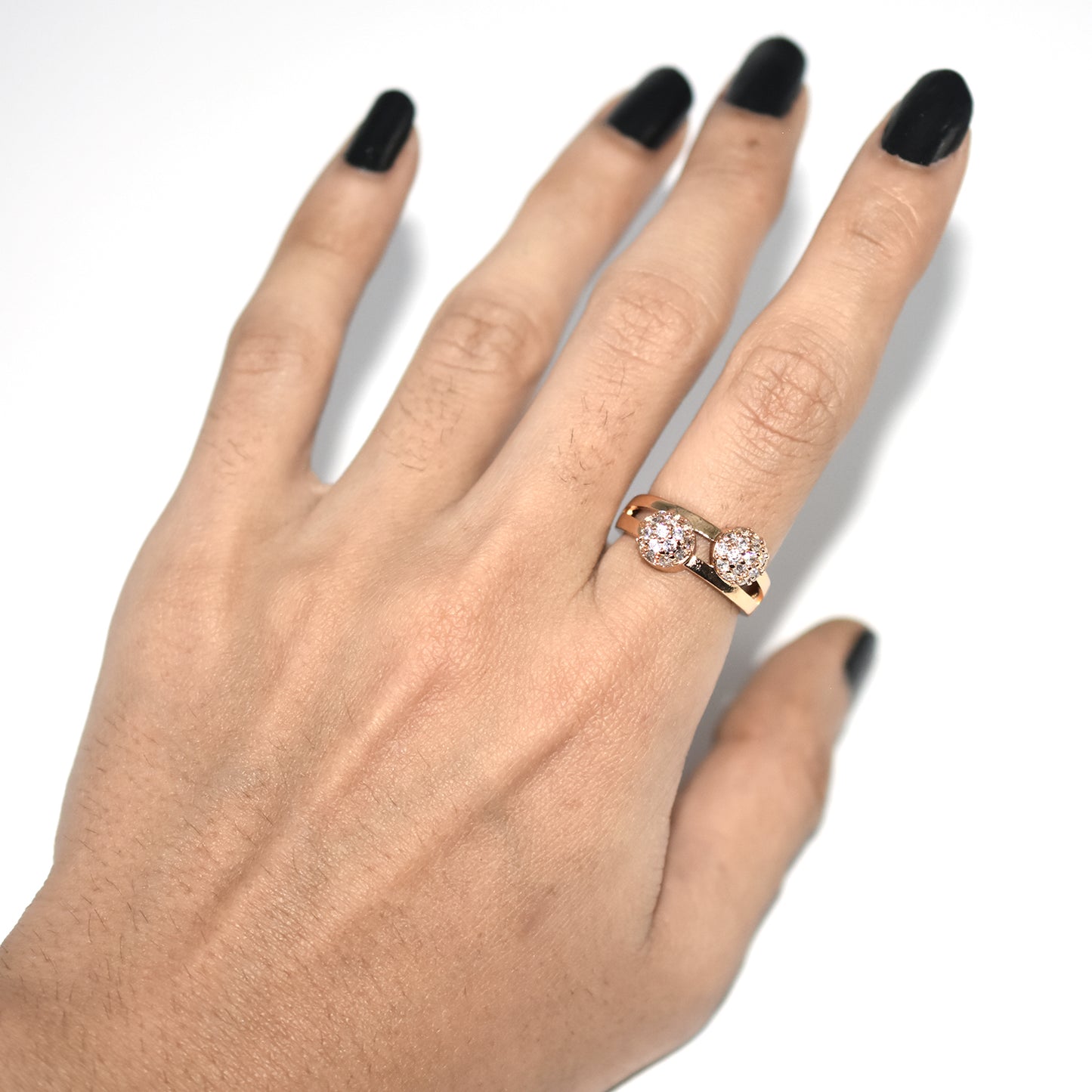 Fashion Golden Ring With Cubic Zircon Jewelry Ring Wedding Engagement Ring For Ladies fgfrgdf1n-1