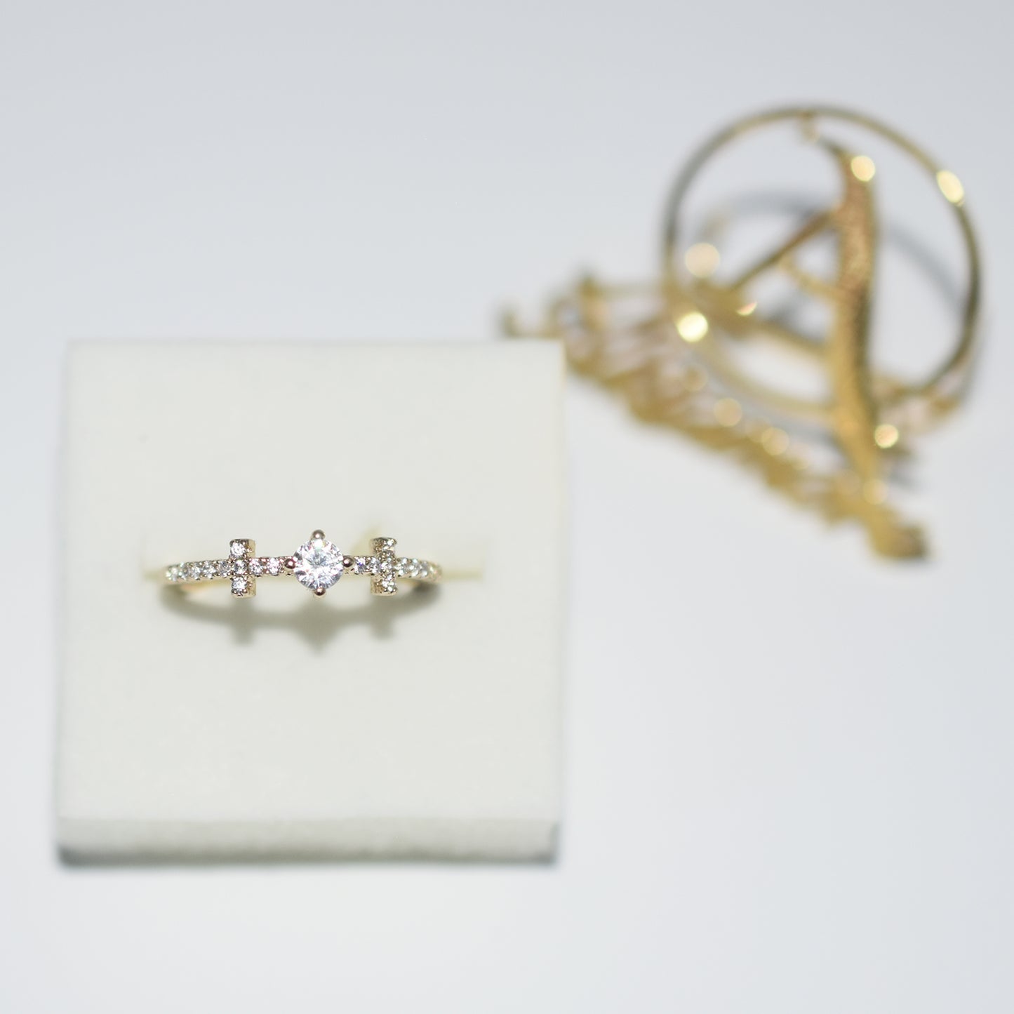 Vintage Gold Color Crystal Heart Ring For Women Finger Ring Female Fashion Jewelry Accessories 2020 New fgfrrgf3v-7