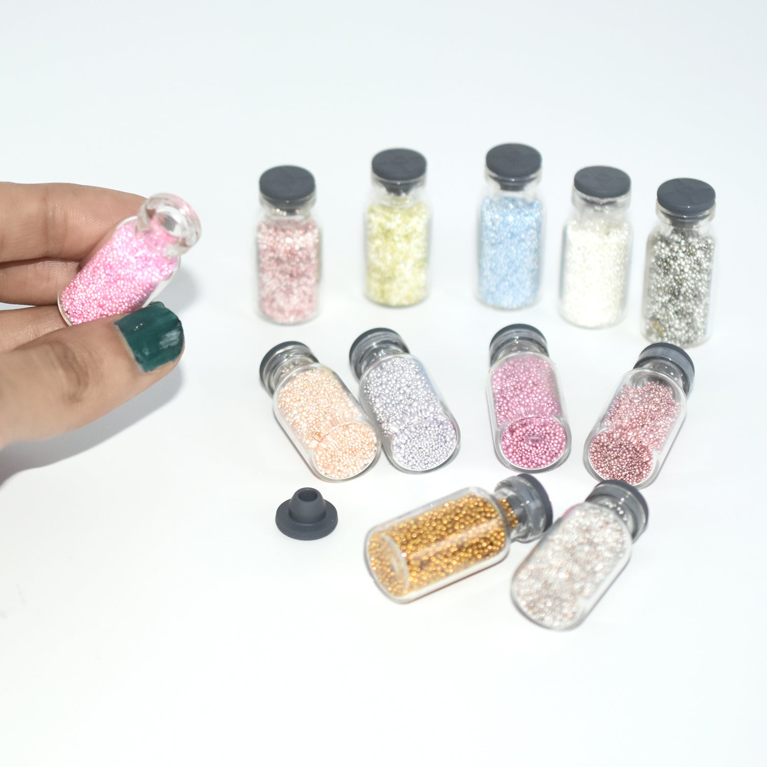 1 Box Hollow Studs Nail Art Rhinestone Multti Clear Flat Bottom Mixed Shape DIY Nail Art 3D Decoration In Wheel ntfrmir2d-1