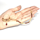 fancy bridal nath with pearls nhfrmna5k-1