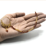 fancy bridal nath with pearls nhfrmna5k-1