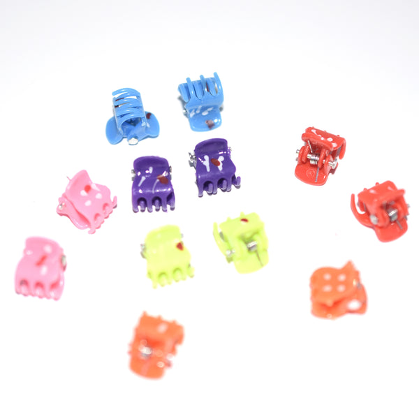 Multi color Plastic Small hair clips catcher crfrmis5f-3