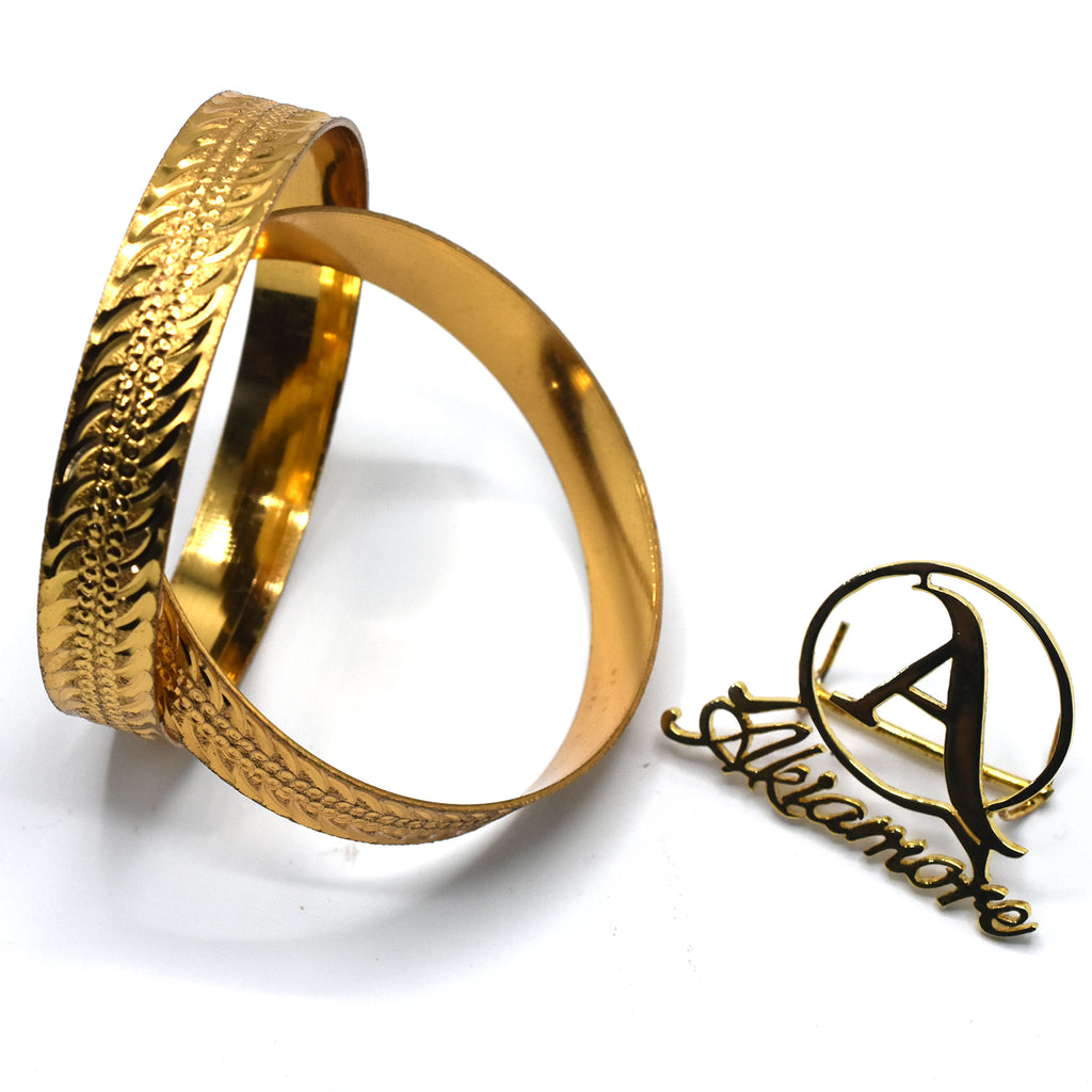 New Fashion  Gold Color Wedding Dubai Bangles for Women Bride Bracelets African/Dubai Jewelry gifts bl26gde1e-5