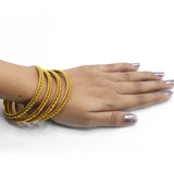 Gold Bangle for Women Dubai Bride Wedding Ethiopian Bracelet Africa Bangle Jewelry Gold Charm Bracelet party gifts bl24gde1g-1