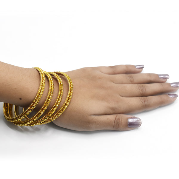 Gold Bangle for Women Dubai Bride Wedding Ethiopian Bracelet Africa Bangle Jewelry Gold Charm Bracelet party gifts bl24gde1g-1