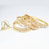 Bangle Set 6 Pcs Unique Design bl26gde1k-1