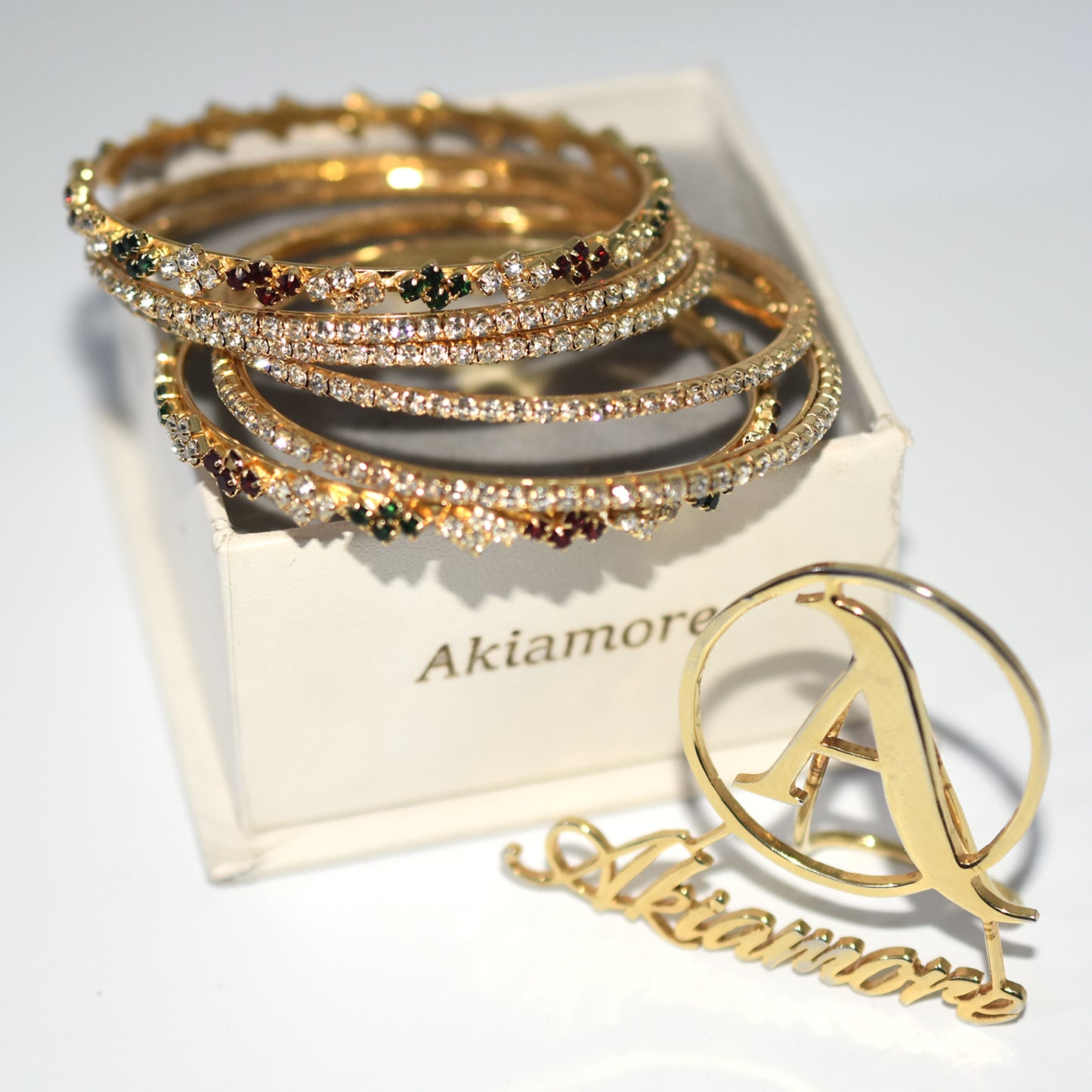 2019 gold Color rainbow colorful cz bangle bracelet for women baguette cubic zirconia fashion trendy gorgeous elegance jewelry bl24mie1l-4