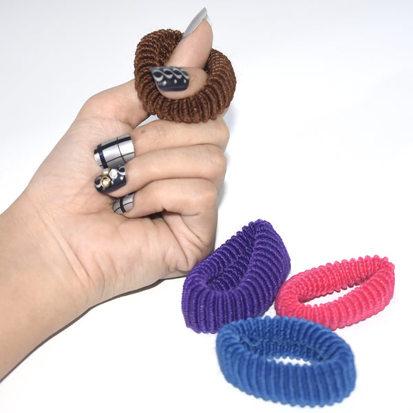 Ties Hair Ties Pony Poni Multi color Hair Ties 4 Pieces Large Size Multi color pyfrmis5g-3