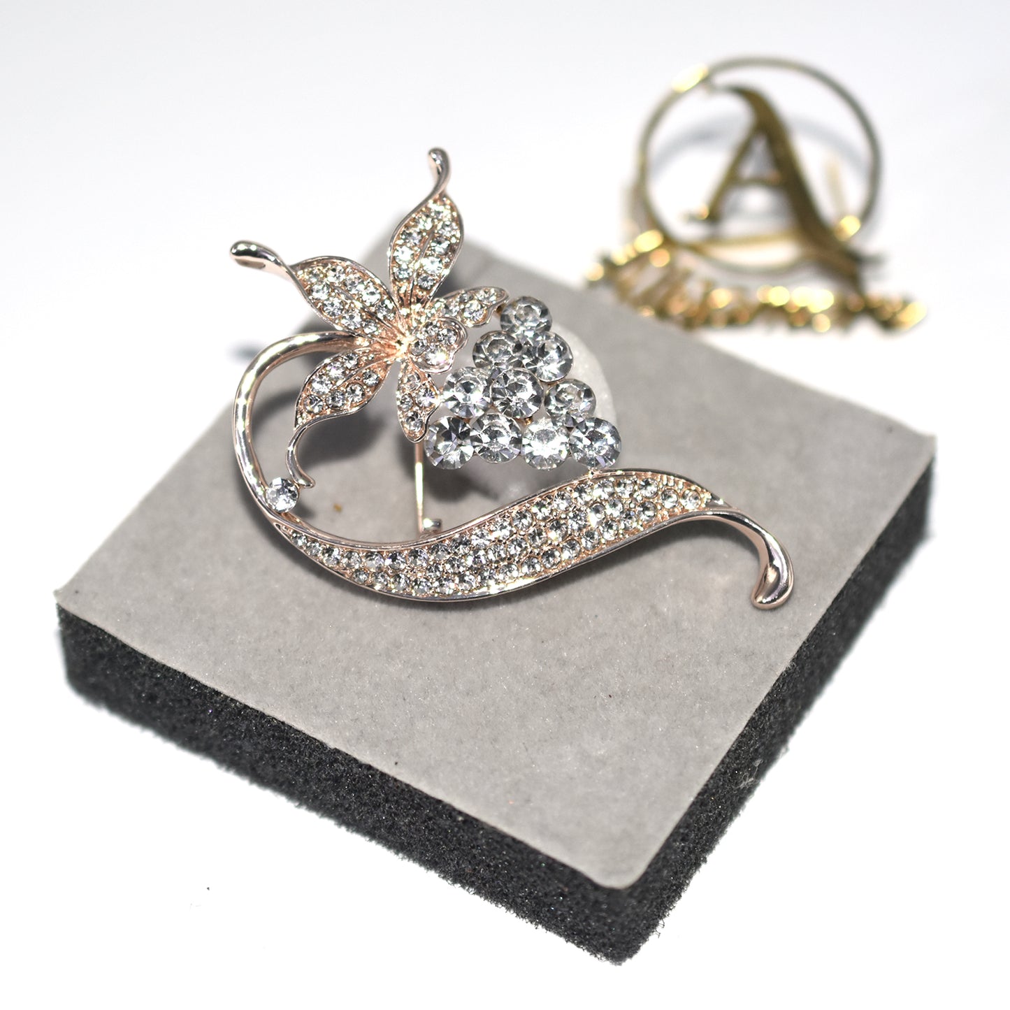 New  Brooches For Golden Silver Color Women Brooch Alloy Butterfly Jewelry Crystal Rhinestone Bride Brooch Pins bcfrwed5x-3