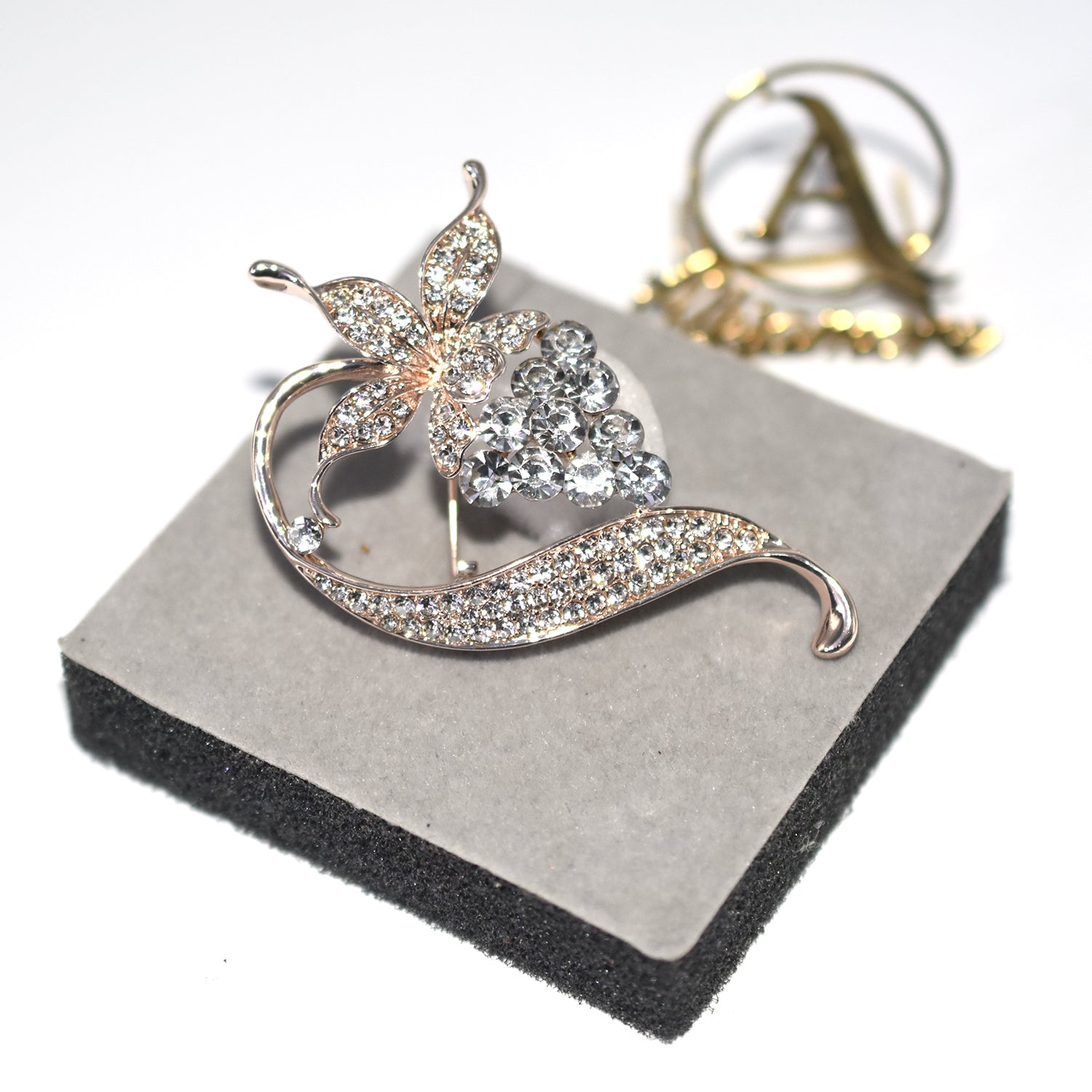 New  Brooches For Golden Silver Color Women Brooch Alloy Butterfly Jewelry Crystal Rhinestone Bride Brooch Pins bcfrwed5x-3
