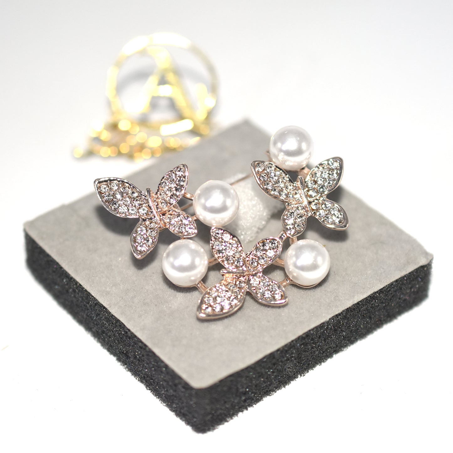 New  Brooches For Golden Silver Color Women Brooch Alloy Butterfly Jewelry Crystal Rhinestone Bride Brooch Pins bcfrwed5x-3