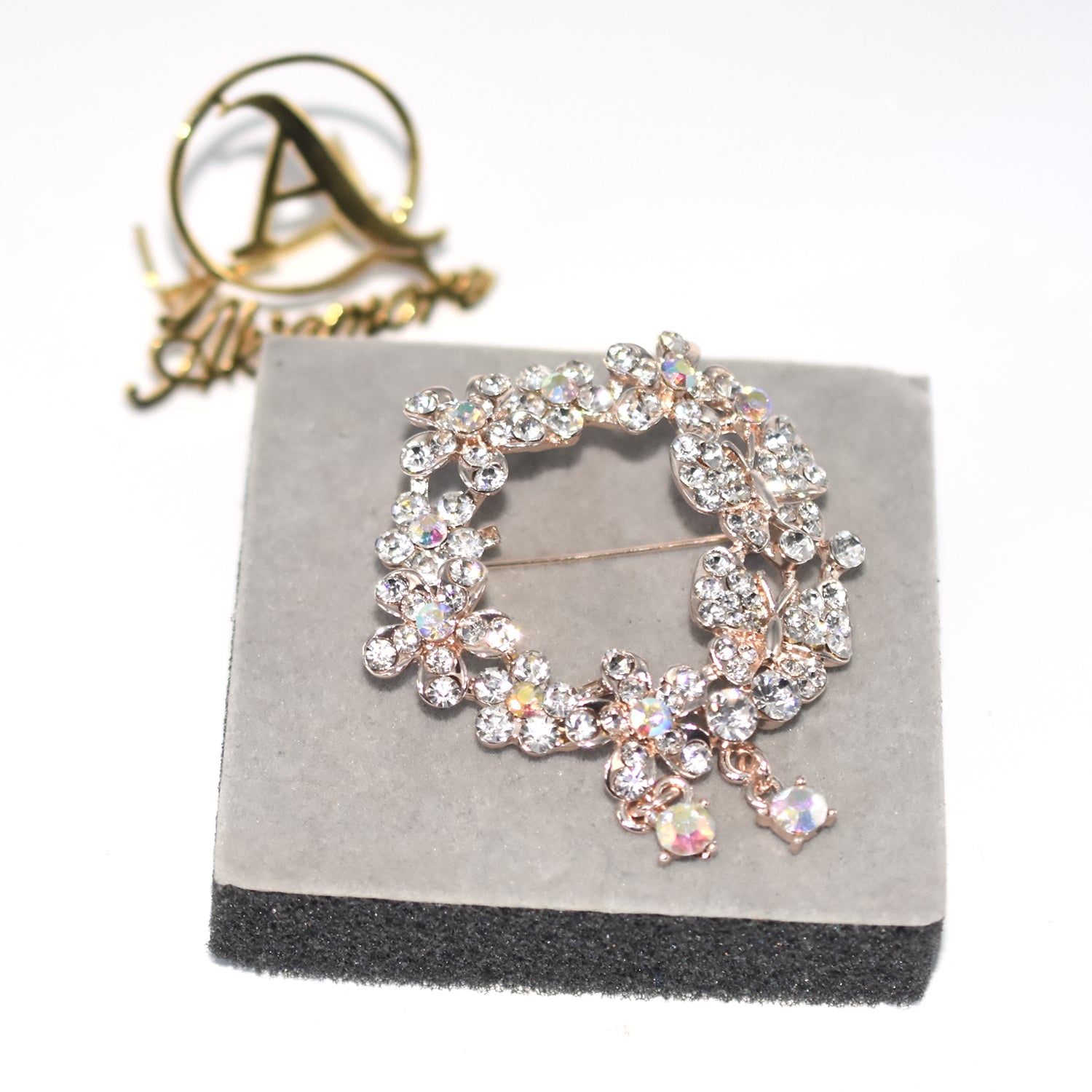 New  Brooches For Golden Silver Color Women Brooch Alloy Butterfly Jewelry Crystal Rhinestone Bride Brooch Pins bcfrwed5x-3