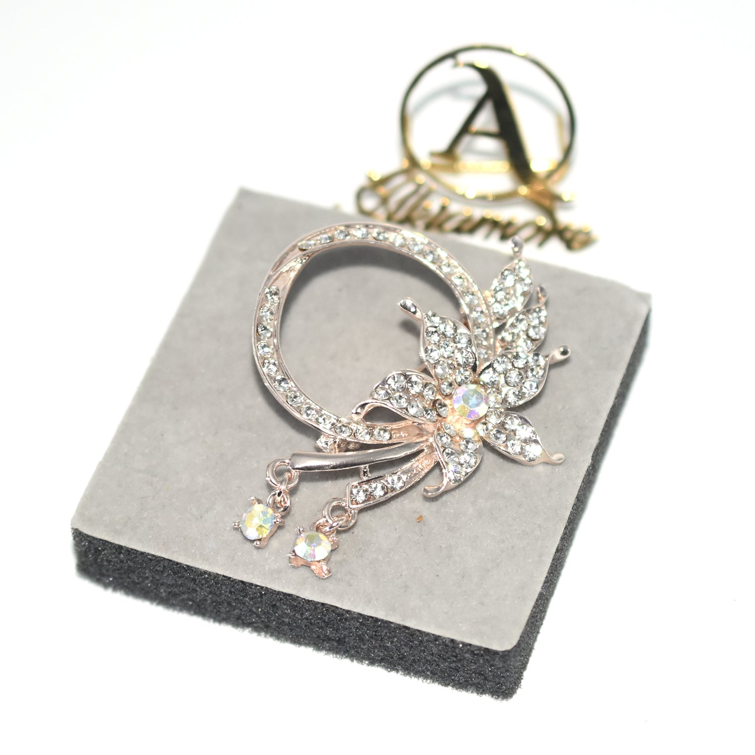 New  Brooches For Golden Silver Color Women Brooch Alloy Butterfly Jewelry Crystal Rhinestone Bride Brooch Pins bcfrwed5x-3