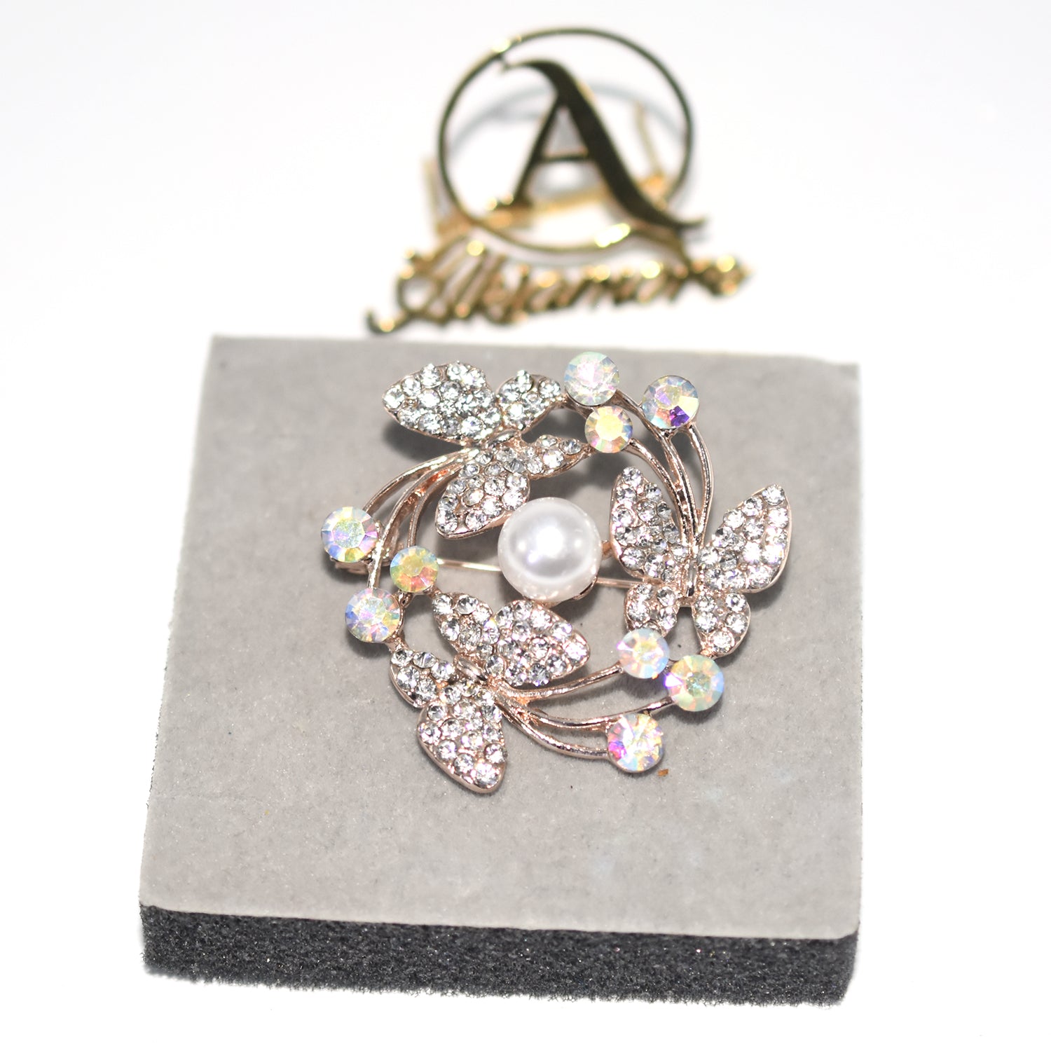New  Brooches For Golden Silver Color Women Brooch Alloy Butterfly Jewelry Crystal Rhinestone Bride Brooch Pins bcfrwed5x-3