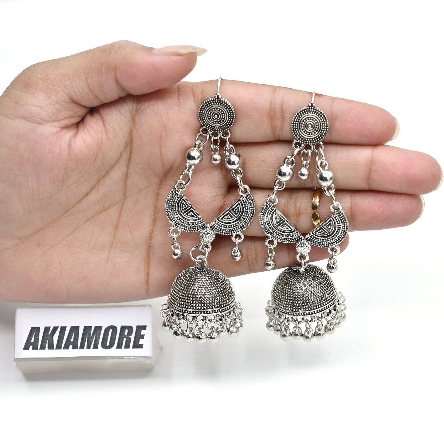 Indian Gold Jhumka Earrings for Women egfradb1g-2