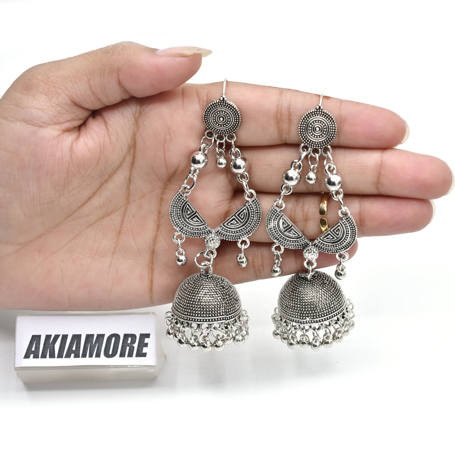 Indian Gold Jhumka Earrings for Women egfradb1g-2