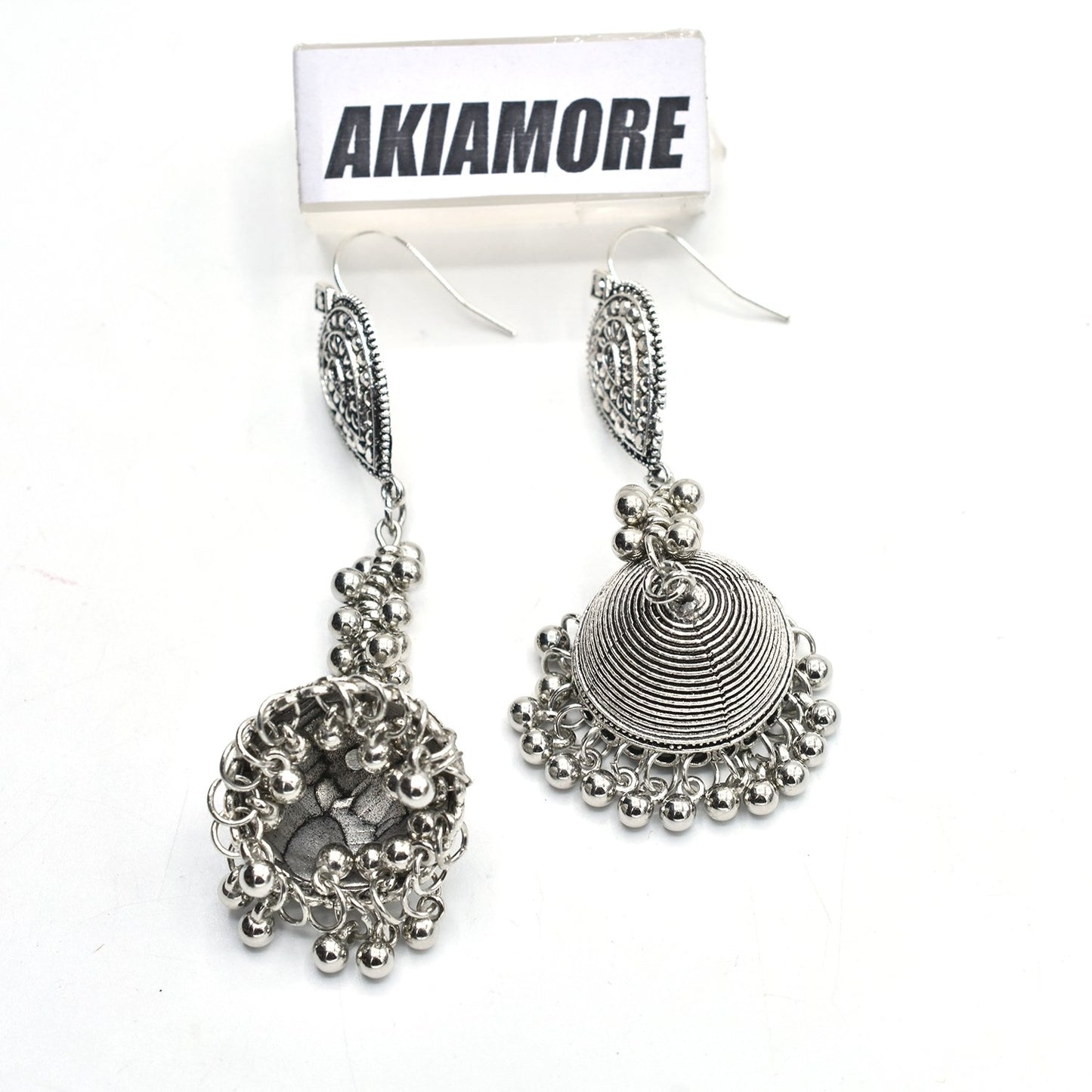 Indian Bollywood Jhumka Jhumki Drop Earrings Gypsy Fashion Jewelry Beads Tassel Bell Dangle Earrings Bridal Women Party egfrsrb2d-1