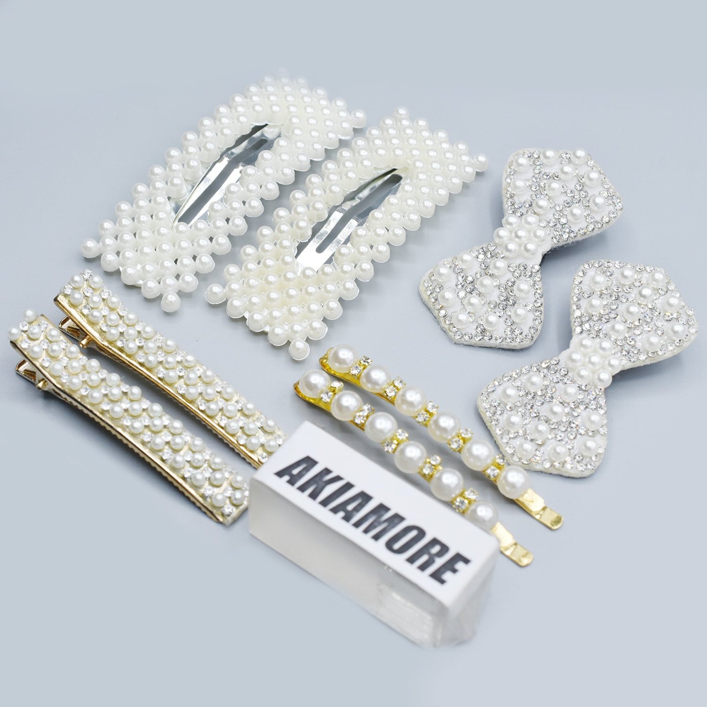 4 Pair Fashion Metal Pearl Hair Clips Decorations Women Hairpins Hair Barrettes Floral Girls Headwear Clamps Styling Accessories