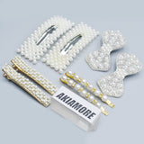 4 Pair Fashion Metal Pearl Hair Clips Decorations Women Hairpins Hair Barrettes Floral Girls Headwear Clamps Styling Accessories