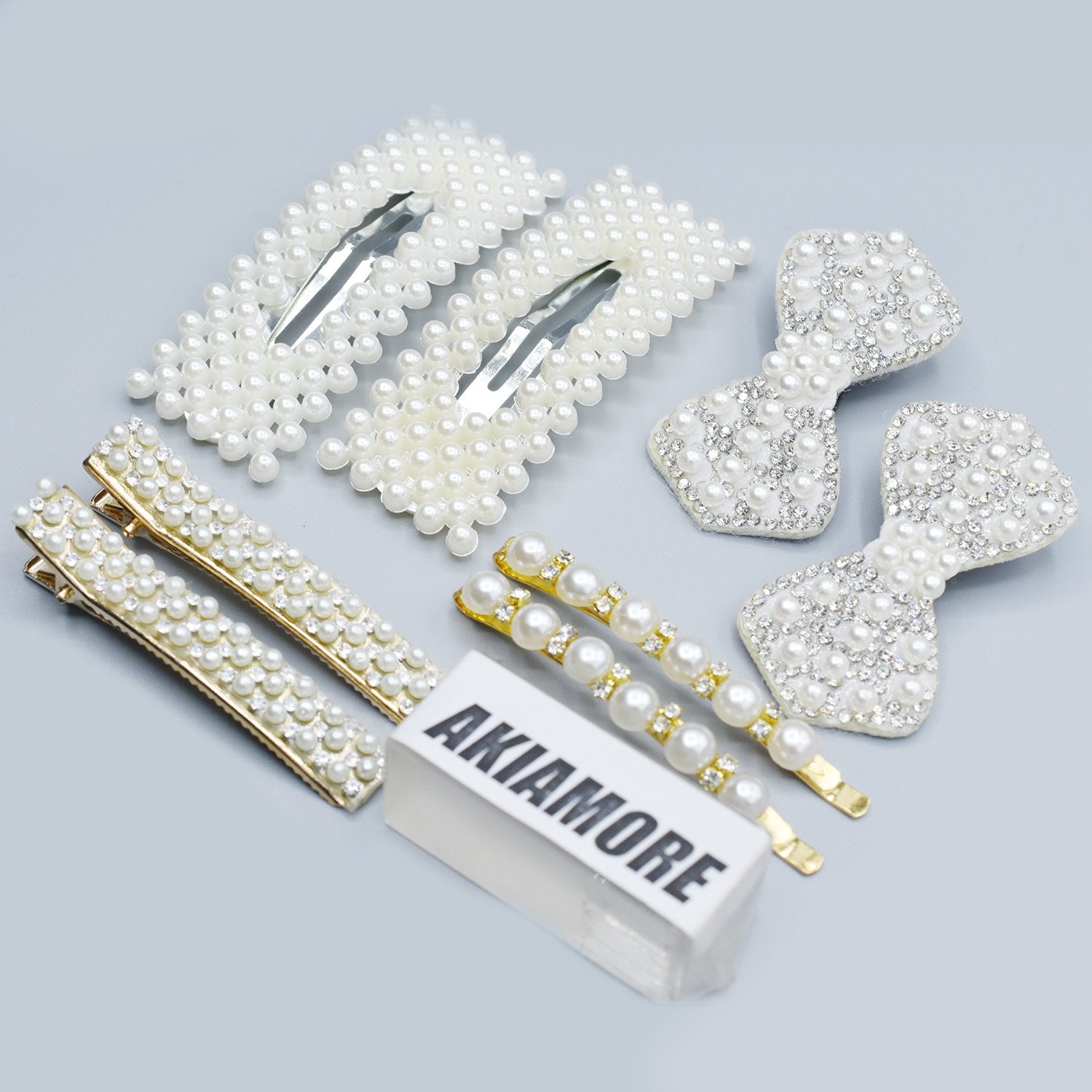 4 Pair Fashion Metal Pearl Hair Clips Decorations Women Hairpins Hair Barrettes Floral Girls Headwear Clamps Styling Accessories