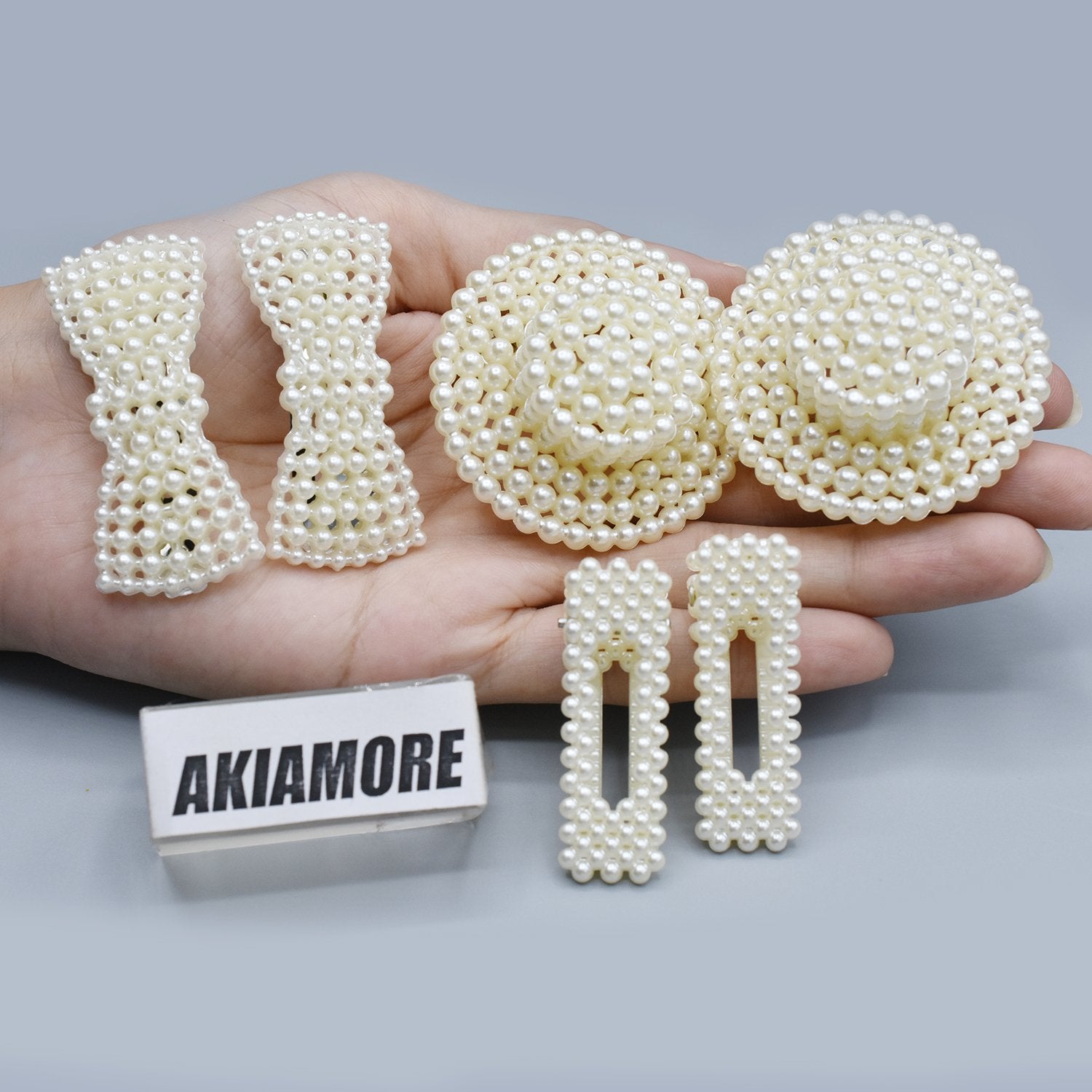 3 Pair Hair Clipe  Design Women Fashion Hair Barrettes Elegant Pearl Hair Clips Decorations Accessories