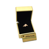 Gold Platted Heart Zarcon Ring  fgfrgdf3v-g