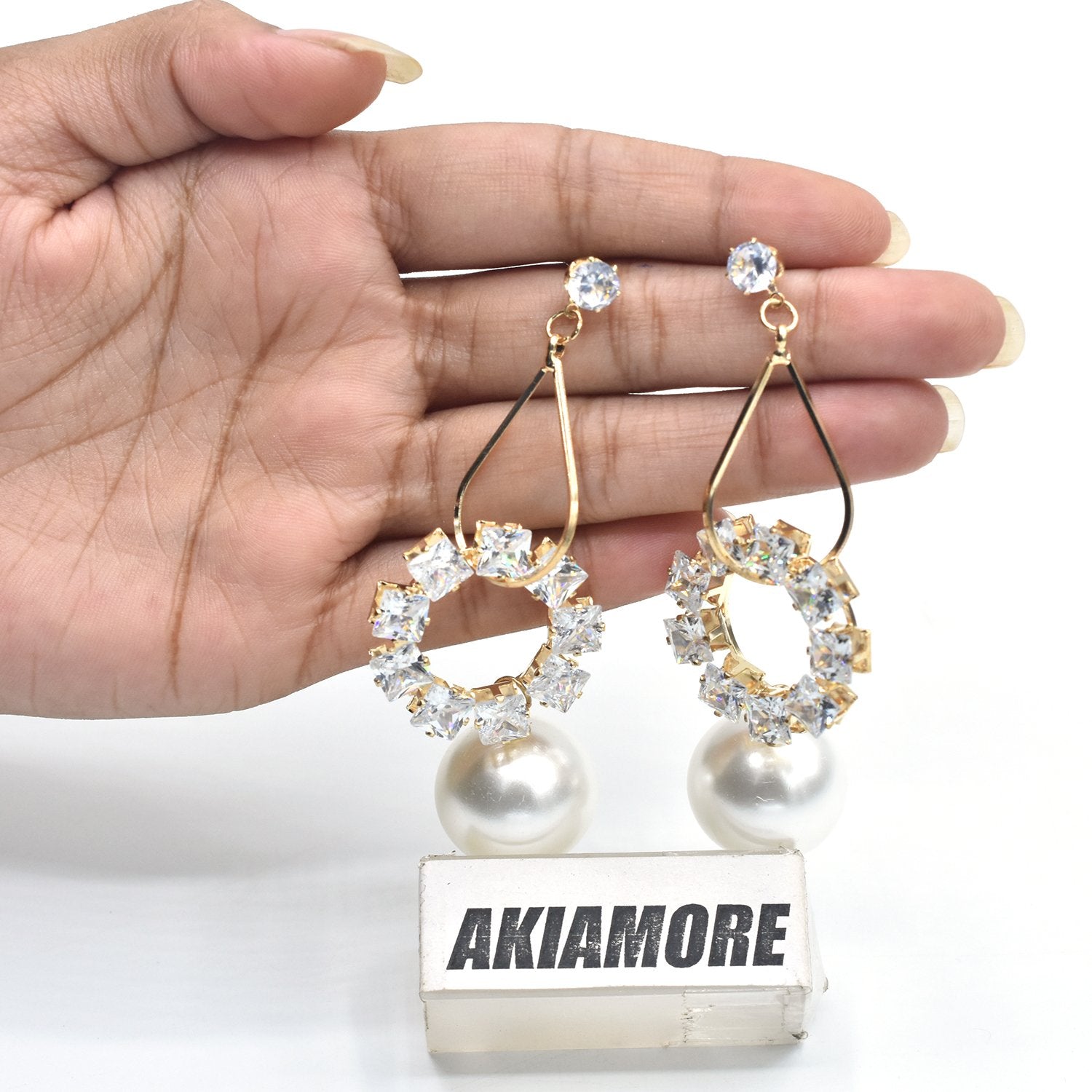 Sterling Silver Earrings Charming Fancy Shinning Water Pearls Hoop Earring For Woman egfrsdb5d-1