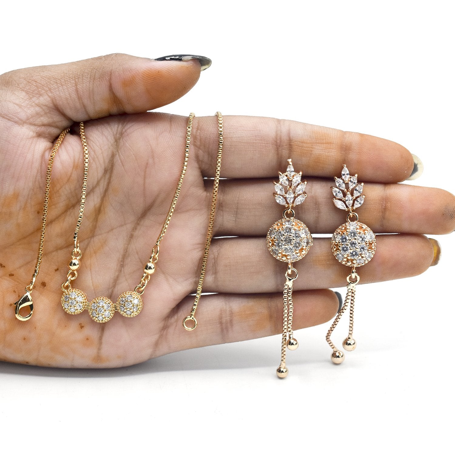 Elegant Zircon Locket Sets for Women
