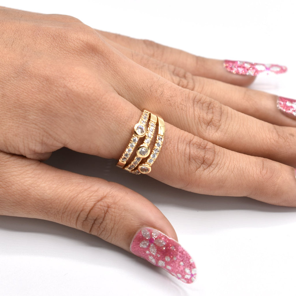 Golden Embroidered Design Ring For Women fgfrgdf1i-1