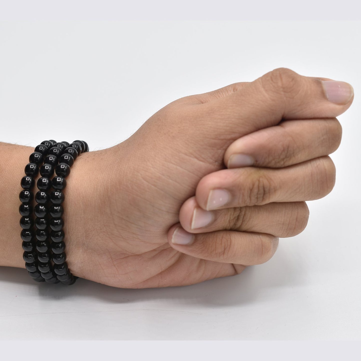 Black Bead Charm Bracelet For Men btfrbka4i-3
