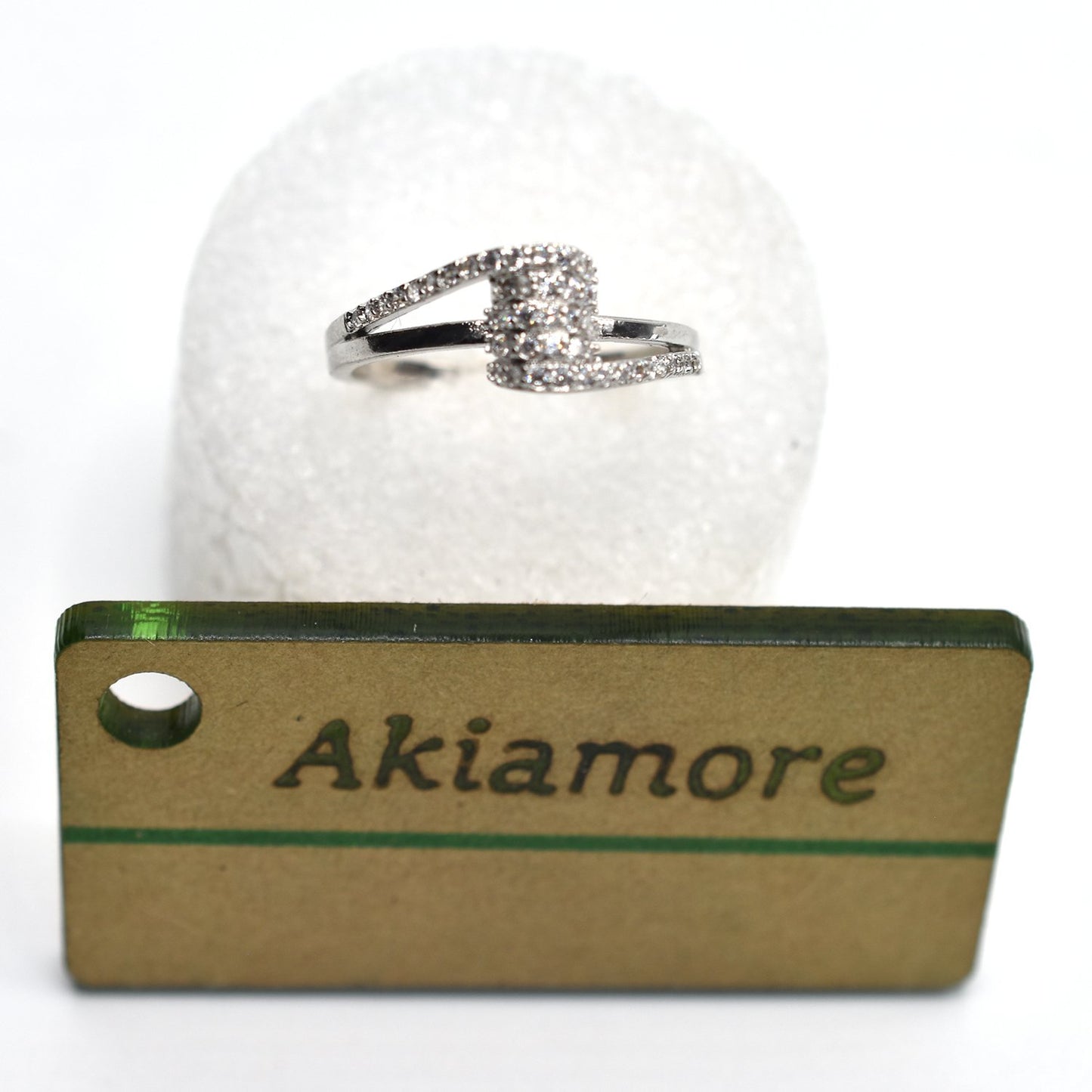 Silver coated Stainless ring for her