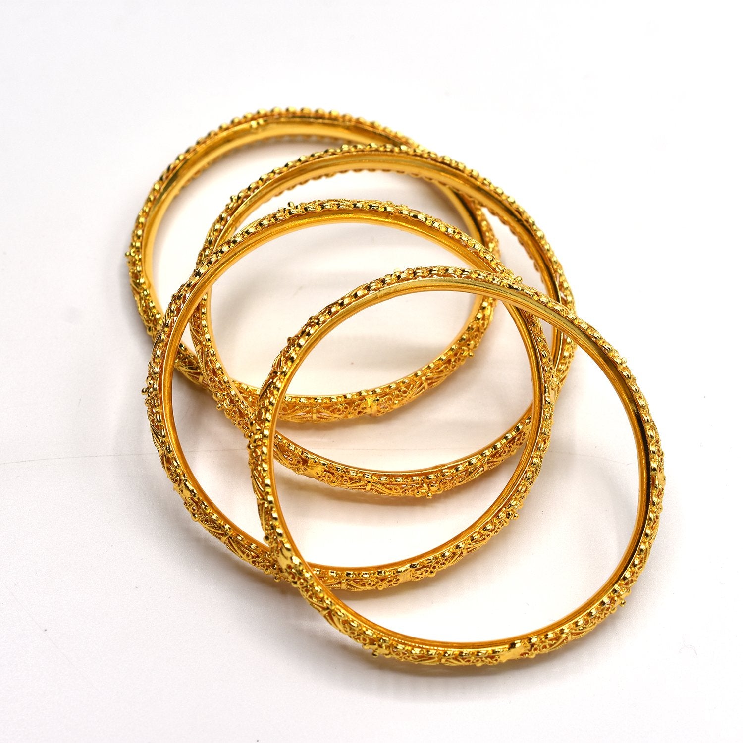 4 BEAUTIFUL INDIAN KARAY BANGLES FOR WOMEN