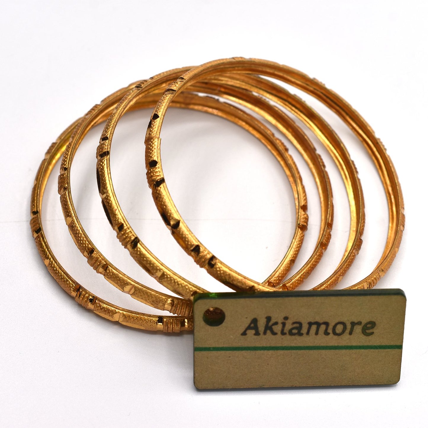 Pack of 4 - New Style Party Fashion Jewelry Indian Gold Plated Bangles for Women & Girls