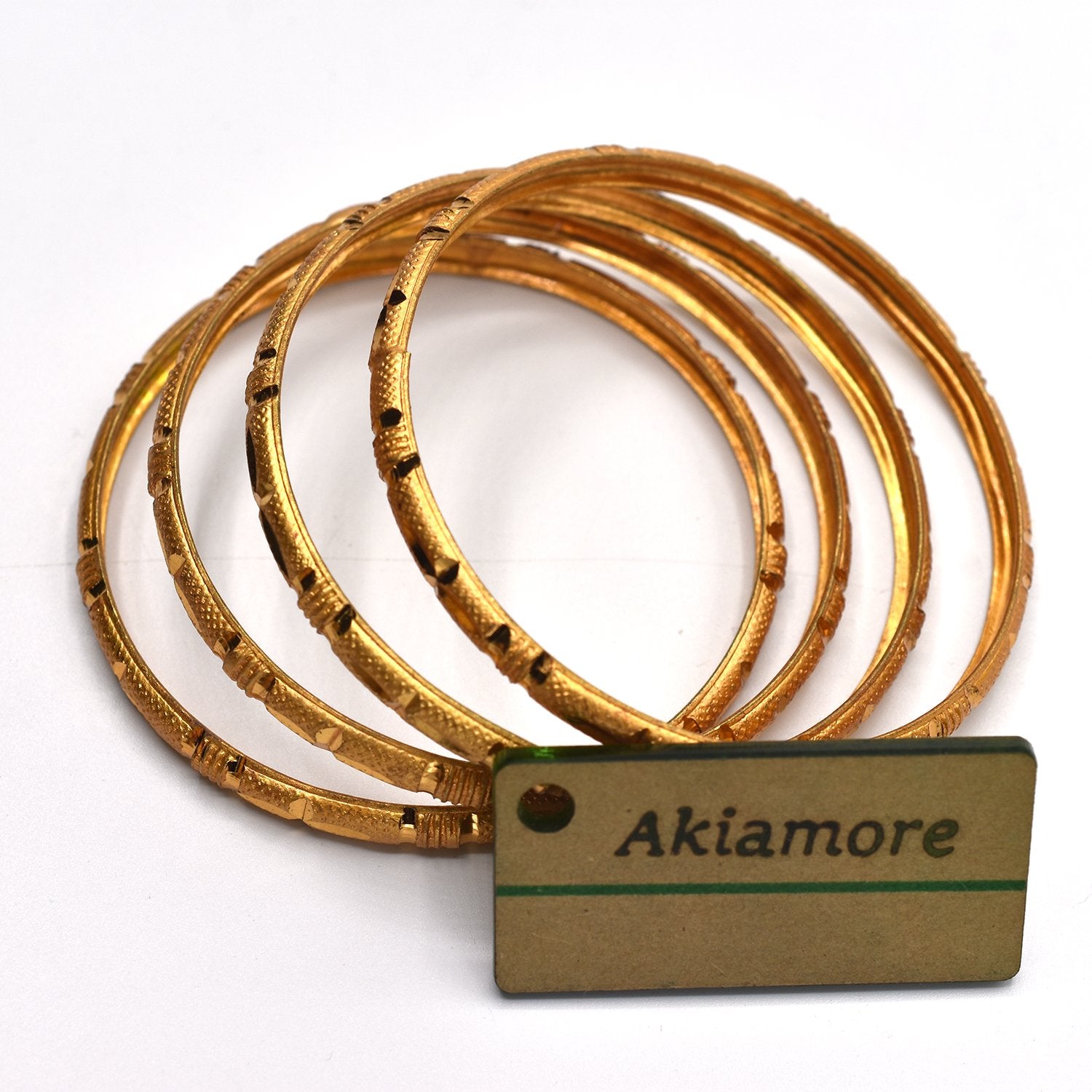Pack of 4 - New Style Party Fashion Jewelry Indian Gold Plated Bangles for Women & Girls