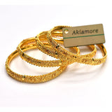 4 BEAUTIFUL INDIAN KARAY BANGLES FOR WOMEN